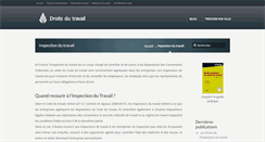 Desktop Screenshot of inspection-du-travail.com